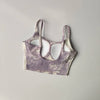 Tie-dye Sports Underwear Women Gather to Run Shock-proof Yoga Fitness Bra Outside Wearing Beautiful Back Straps Pilates Vest