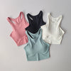 High-intensity Fitness Sports Bra for Women with Side Breasts Shock-proof Hollow Back Threaded Tight Vest Style Bra Wear Outside