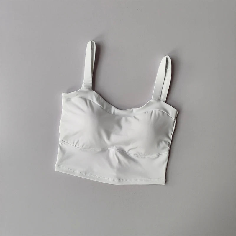 Beautiful Back Suspender Sports Bra for Women Shockproof Sagging Thin Shoulder Straps Quick Drying Yoga and Fitness Vest Tops