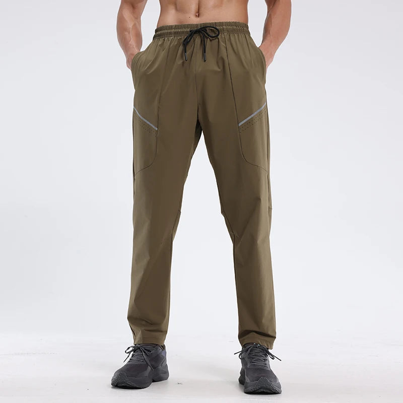 New Men's Running Sports Pants Gym Sweatpants Fitness Training Trousers Quick Dry Waterproof Outdoor Men Jogging Pants