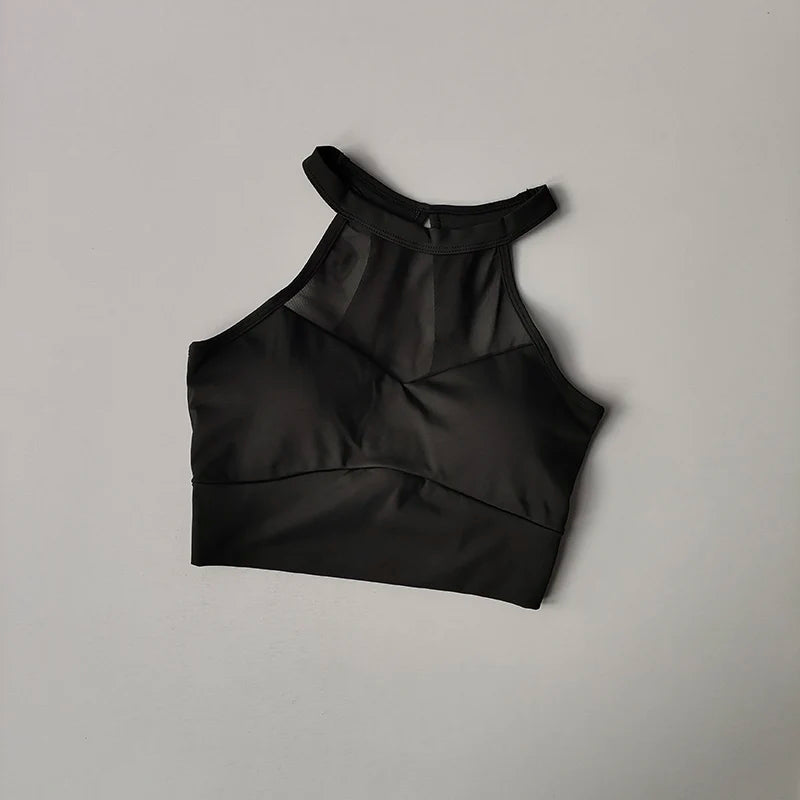Shoulder Straps Beautiful Back Sports Bra Women's Running Fitness Quick Drying, Gathering Sexy Bra Yoga Crop Top Seamless Suit