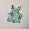 High-intensity Fitness Sports Bra for Women with Side Breasts Shock-proof Hollow Back Threaded Tight Vest Style Bra Wear Outside