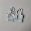 Fake Two-piece High-intensity Integrated Sports Underwear Shock-proof Fitness Bra Training Yoga Top Pilates Vest Summer