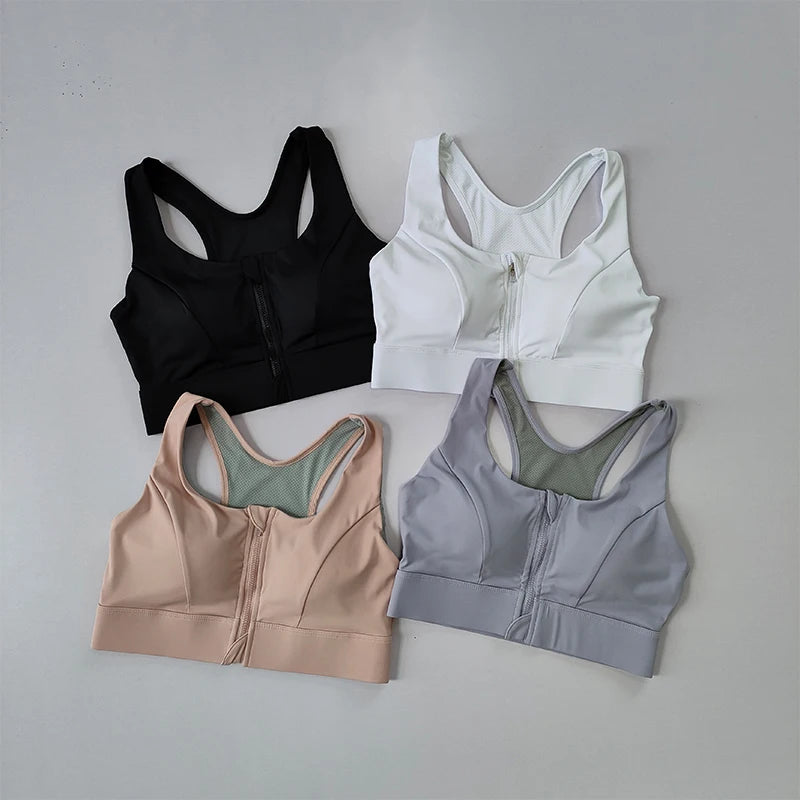 High Strength Professional Shockproof Gathered Large Size Fitness Bra