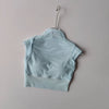Sexy Mesh Sports Vest Yoga Suit for Women Running Tops Shirts Fast Drying Fixed Chest Pad Training Pilates Body Suit Summer