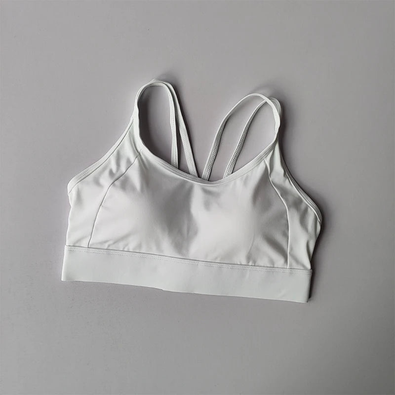 Contrasting Sports Underwear High-intensity Fitness Running Shock-proof Bra Integrated Style Anti-sagging Vest Fitness Bra