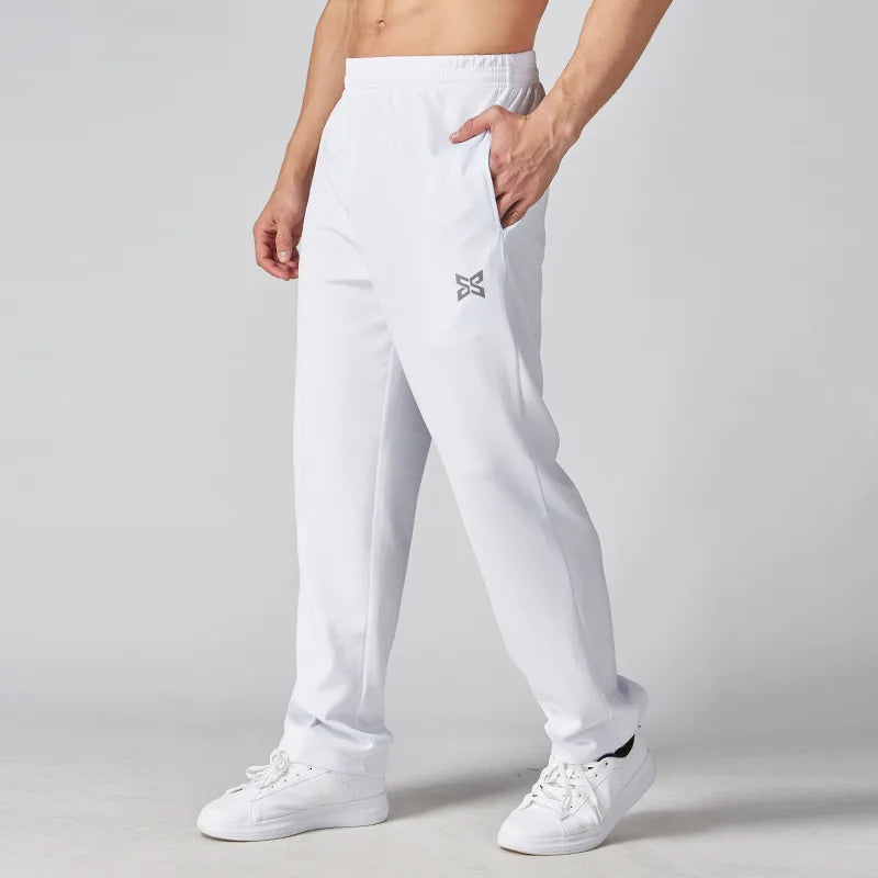 Mens Running Pants Work Out Sports Fitness Football Men Soccer Training Pant Hiking Jogging Long Trousers Sweatpants Sportwear