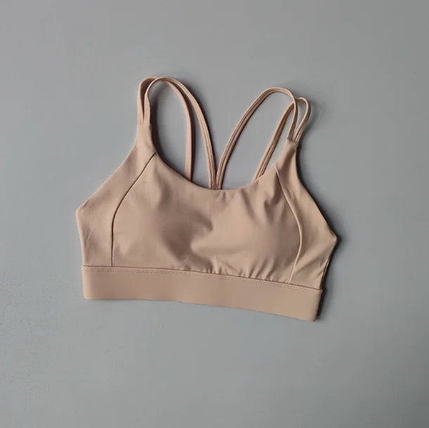 Contrasting Sports Underwear High-intensity Fitness Running Shock-proof Bra Integrated Style Anti-sagging Vest Fitness Bra