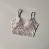 Tie-dye Sports Underwear Women Gather to Run Shock-proof Yoga Fitness Bra Outside Wearing Beautiful Back Straps Pilates Vest