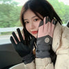 Ski Gloves Women Winter Touch Screen Waterproof and Thickened Cotton Warm and Windproof Outdoor Sports Cycling Cold Protection