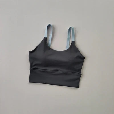 One piece bra, high-strength shockproof running bra, suspenders, backless Fitness Yoga bra