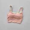 Sports Bra Women Summer Shock-absorbing Gathering Double Breast Strap Yoga Vest Quick Drying Anti Sagging Shaping Fitness Bra
