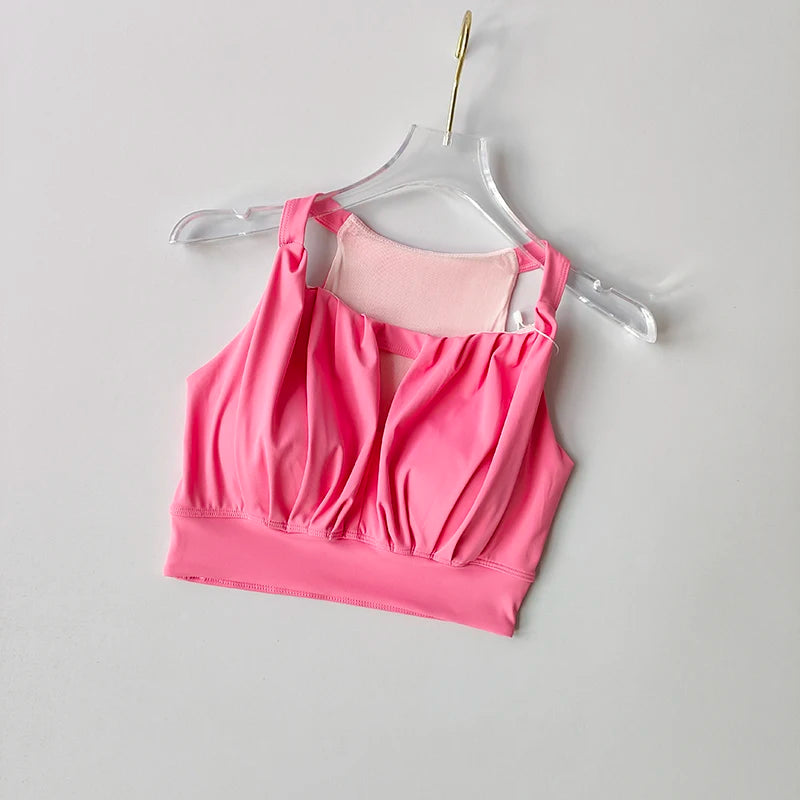 Sports Bra for Women Running Gathering Small Breasts to Show Off Big Fashion Sexy I-shaped Yoga Vest Quick Drying Fitness Bra