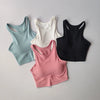 High-intensity Fitness Sports Bra for Women with Side Breasts Shock-proof Hollow Back Threaded Tight Vest Style Bra Wear Outside
