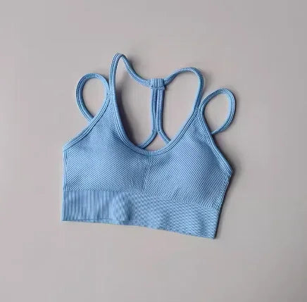 Sports underwear women's running shockproof summer quick drying back fitness bra vest professional training Yoga bra