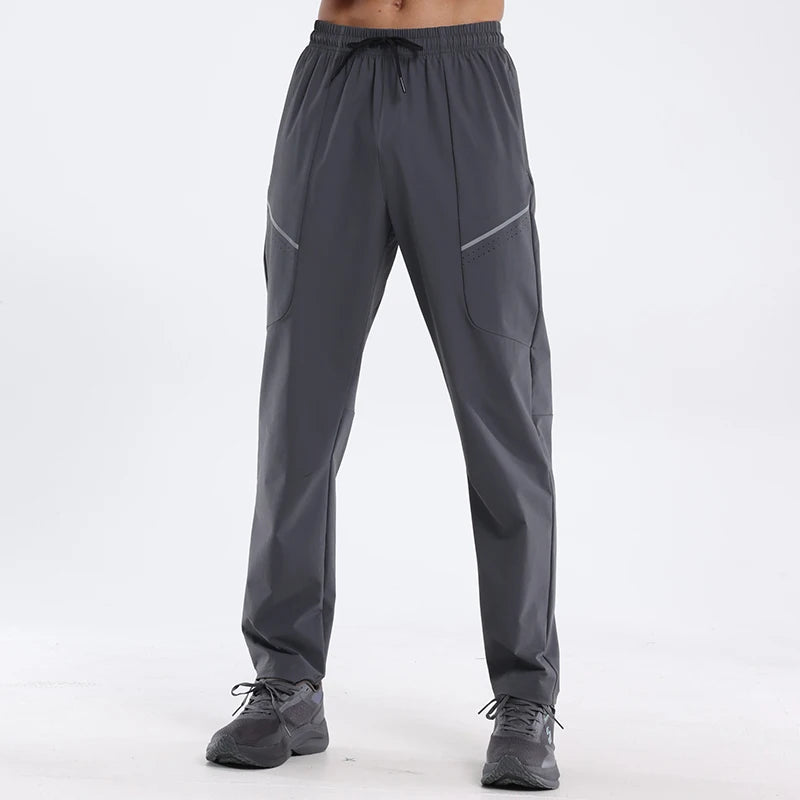 New Men's Running Sports Pants Gym Sweatpants Fitness Training Trousers Quick Dry Waterproof Outdoor Men Jogging Pants
