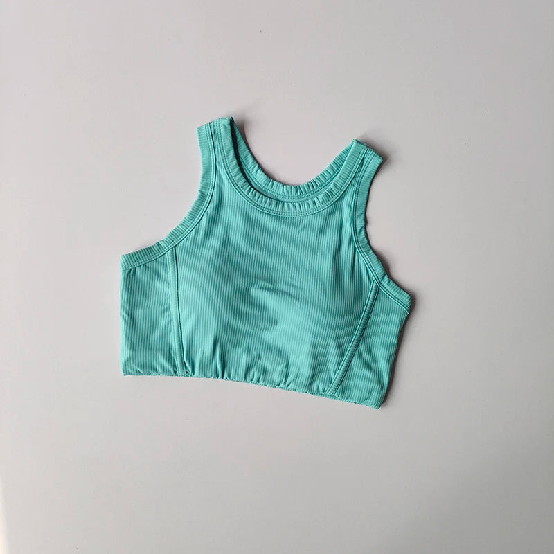 High-intensity Sports Underwear Women Gathering Shock-proof Running Fitness Bra Training Quick-drying Integrated Vest Yoga Suit