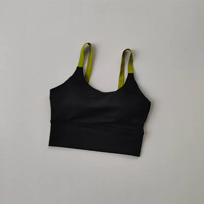 One piece bra, high-strength shockproof running bra, suspenders, backless Fitness Yoga bra