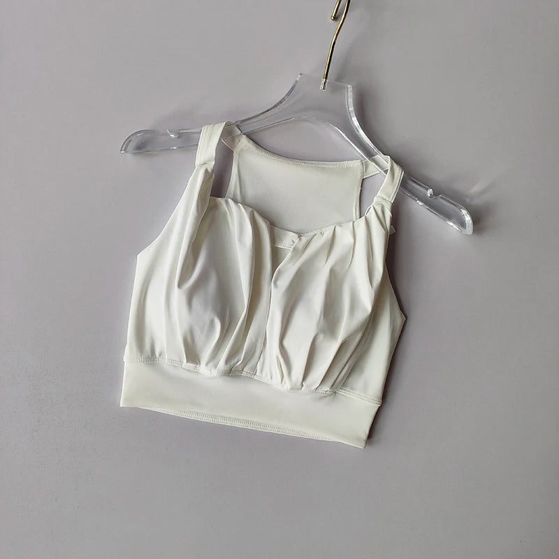 Sports Bra for Women Running Gathering Small Breasts to Show Off Big Fashion Sexy I-shaped Yoga Vest Quick Drying Fitness Bra
