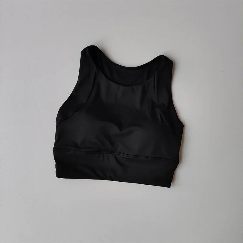 All-in-one Shock-proof Compact Sports Vest Running Breathable Full-cup Yoga Vest Gym Clothing Summer New Fitness Bra