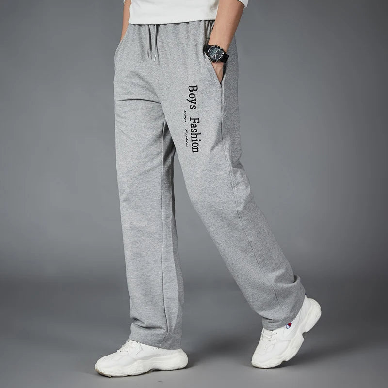 Men Sports Running Pants Fitness Gym Training Bodybuilding Sweatpants Letter Printed Trousers Jogging Tracksuits Boys Sportswear
