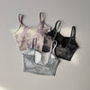 Tie-dye Sports Underwear Women Gather to Run Shock-proof Yoga Fitness Bra Outside Wearing Beautiful Back Straps Pilates Vest