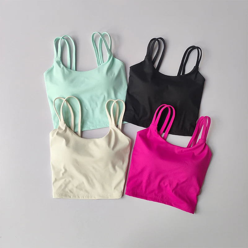 Fixed Integrated Shock-absorbing Quick Drying bra